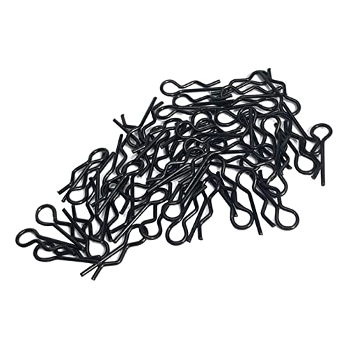 MXRGUMVI RC Karosserie-Clips Teile für Wltoys A959 A979 1/16 Crawler Buggy Accs 50 Stück, Schwarz von MXRGUMVI