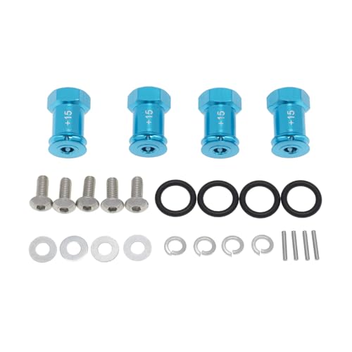MXRGUMVI RC Radnabenadapter, Upgrade-Zubehör, Aluminium-Legierung, Räder, Anschlüsse, modifizierte Komponente, Auto-Spielzeug-Zubehör, Himmelblau von MXRGUMVI