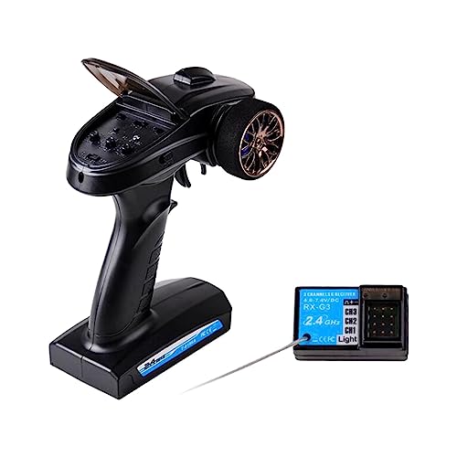 MXRGUMVI RC Transmitter Empfänger Hub Einstellbar RC Zubehör Einfach zu Steuern 3CH von MXRGUMVI
