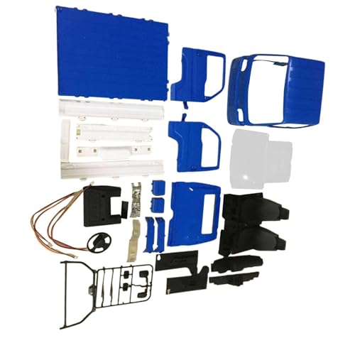 MXRGUMVI RC Trucks Karosserie Shell Ersatz RC Car Shell für WPL D12 WL01 1:16 RC Truck Blau von MXRGUMVI
