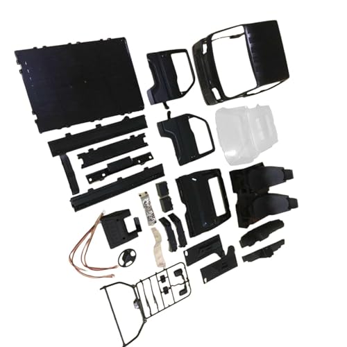 MXRGUMVI RC Trucks Karosserie Shell Ersatz RC Car Shell für WPL D12 WL01 1:16 RC Truck Schwarz von MXRGUMVI