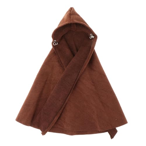 MXRGUMVI Stoffumhang im Maßstab 1:12 mit Hut, Actionfigur, Kleidung für 15,2 cm Kaffee, 13,8 cm von MXRGUMVI