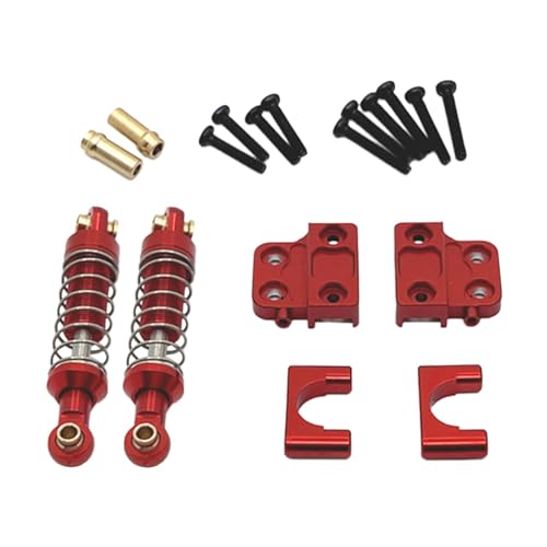 MXRGUMVI Stoßdämpfer hinten Spielzeug Anzug RC Teile Stoßdämpfer Halterung für 1/12 RC Auto MN78 MN82 rot von MXRGUMVI