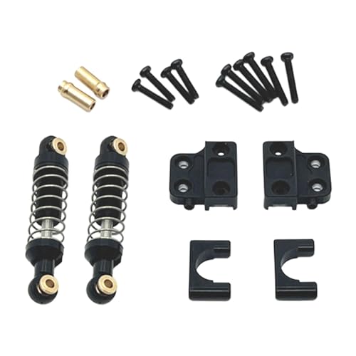 MXRGUMVI Stoßdämpfer hinten Spielzeug Anzug RC Teile Stoßdämpfer Halterung für 1/12 RC Auto MN78 MN82 schwarz von MXRGUMVI