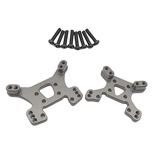 MXRGUMVI Stoßdämpferhalterung vorne hinten für Wltoys 144001 1/14 RC Auto, Grau von MXRGUMVI