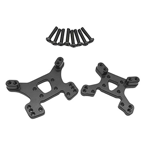 MXRGUMVI Stoßdämpferhalterung vorne hinten für Wltoys 144001 1/14 RC Auto, schwarz von MXRGUMVI