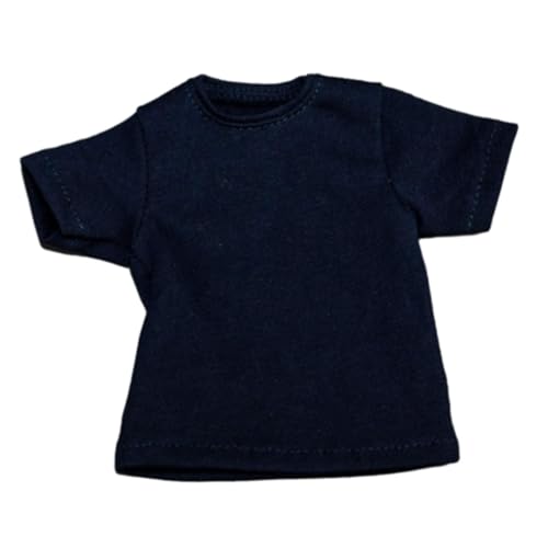 MXRGUMVI T-Shirt im Maßstab 1/6, Miniatur-Kleidung für 30,5 cm große weibliche und männliche Actionfiguren, Marineblau, 11,5 cm MXRGUMVI T-Shirt im Maßstab 1/6, Miniatur-Kleidung für 30,5 cm große weibliche und männliche Actionfiguren, Marineblau, 11,5 cm von MXRGUMVI