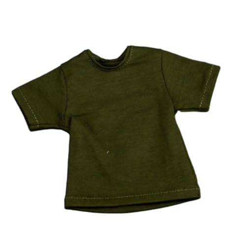 MXRGUMVI T-Shirt im Maßstab 1:6, Miniatur-Kleidung für 30,5 cm große weibliche und männliche Actionfiguren, grün, 11,5 cm MXRGUMVI T-Shirt im Maßstab 1:6, Miniatur-Kleidung für 30,5 cm große weibliche und männliche Actionfiguren, grün, 11,5 cm von MXRGUMVI