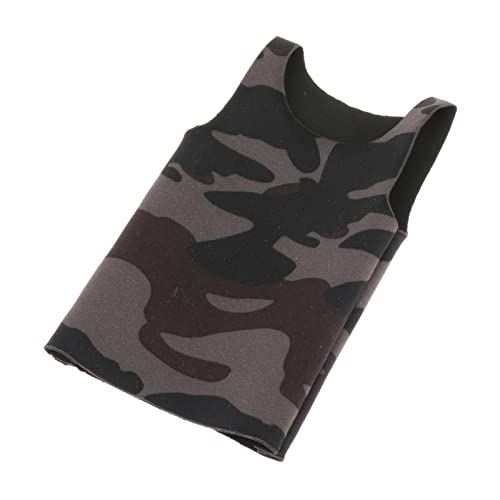 MXRGUMVI T-Shirt im Maßstab 1:6, ärmellos, Zubehör für männliche Soldaten-Figuren, Farbe B, 9,5 cm von MXRGUMVI
