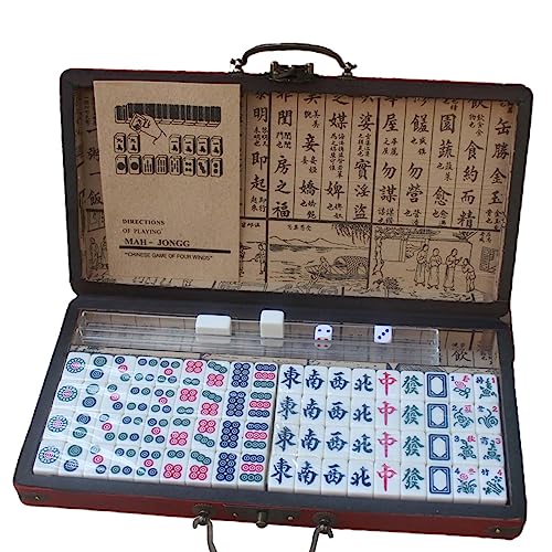 MXRGUMVI Traditionelles chinesisches Mahjong-Spiel-Set für Party, Zuhause, Familientreffen MXRGUMVI Traditionelles chinesisches Mahjong-Spiel-Set für Party, Zuhause, Familientreffen von MXRGUMVI