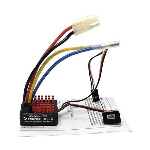 MXRGUMVI Wasserdichtes RC Auto 60A ESC RC Geschwindigkeitsregler für SCX10 RC Crawler Autoteile TMY Stecker von MXRGUMVI