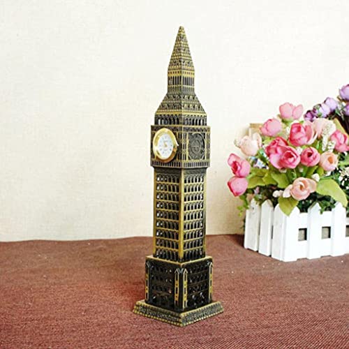 MXRGUMVI Weltberühmtes Wahrzeichen, Heimdekoration, Geschenk, Metallstatue, Figur, Modell Big Ben, Typ 3 von MXRGUMVI