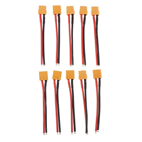 MXRGUMVI XT60 Stecker Buchse Stecker für RC Lipobattery 5 Paar Stecker und Buchse mit Draht MXRGUMVI XT60 Stecker Buchse Stecker für RC Lipobattery 5 Paar Stecker und Buchse mit Draht von MXRGUMVI