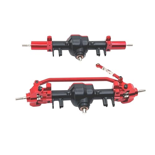 RC Auto Upgrade Teile Metall für MN128 MN86 MN86S Maßstab 1/12 RC Hobby Auto Schwarz und Rot von MXRGUMVI