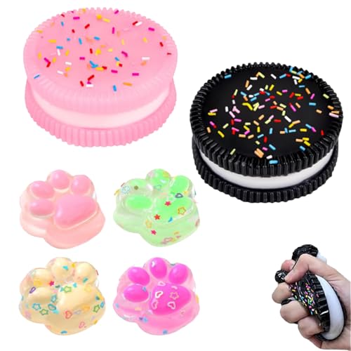 2 Stück Stress Relief Toy, Sockenfüllende Partybeutel-Füllung, geeignet zum Spaßdrücken und druckfeste Bälle für Jungen und Mädchen, geeignet für Jungen, Mädchen und Personal 2 Stück Stress Relief Toy, Sockenfüllende Partybeutel-Füllung, geeignet zum Spaßdrücken und druckfeste Bälle für Jungen und Mädchen, geeignet für Jungen, Mädchen und Personal von MXYZQDE