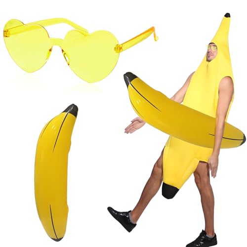 MXYZQDE 3 Stück Set bananen kostüm,bananenkostüm,Bananenkleidung, für Hawaiianische Partys,Karneval und Halloween,komfortable Materialien,einzigartige Geschenke MXYZQDE 3 Stück Set bananen kostüm,bananenkostüm,Bananenkleidung, für Hawaiianische Partys,Karneval und Halloween,komfortable Materialien,einzigartige Geschenke von MXYZQDE