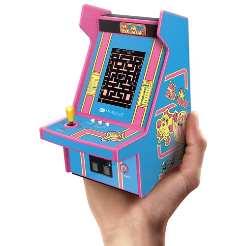 Micro Player PRO Ms. Pac-Man Retrogaming-Spiel 7 cm hochauflösender Bildschirm von MY ARCADE