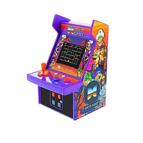 My Arcade Data East Hits Micro-Player: 17,3 cm (6,8 Zoll) voll spielbare Mini-Arcade-Maschine mit 308 Spielen, 7 cm (2,7 Zoll) Display, integrierte Lautsprecher von MY ARCADE