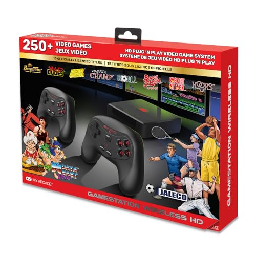 My Arcade GameStation Wireless HD - Data East Videospielkonsole mit über 250 Spielen, DGUNL-4144, Plug and Play von MY ARCADE