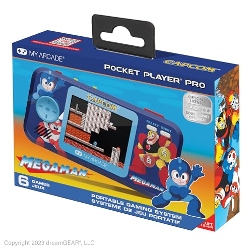 My Arcade Mega Man Pocket Player Pro tragbares Gaming-System (6 Spiele in 1) von MY ARCADE