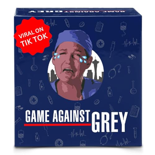 MY HERO CARDS Play Against Grey Kartenspiel für Erwachsene - 256 Spielkonversationskarte für Reisen, Party, Camping, Familienspiele für Erwachsene - Kartenspiel für Liebhaber Grey's Anatomy Fans, von MY HERO CARDS