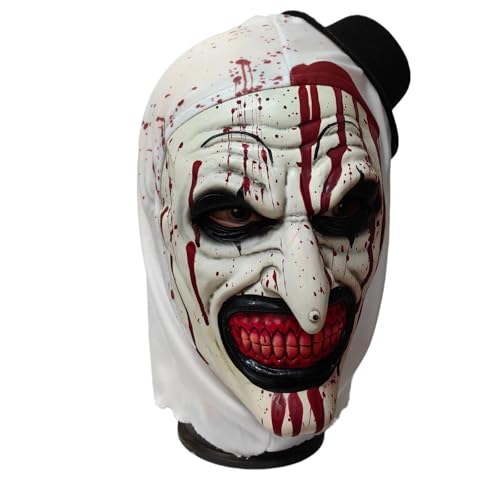 MYBOLE Art Terrifier The Clown-Maske, Killer-Clown-Maske, Halloween, Cosplay, Kostüm-Requisiten für Erwachsene MYBOLE Art Terrifier The Clown-Maske, Killer-Clown-Maske, Halloween, Cosplay, Kostüm-Requisiten für Erwachsene von MYBOLE