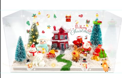 MYDOVA Box für Mädchen, DIY Weihnachtsterrarium Bastelset mit farbigen Lichtern, Wissenschaft Bastelset für Kinder, Kindergeschenk Mädchen 3-12 Jahre, Raumdekoration MYDOVA Box für Mädchen, DIY Weihnachtsterrarium Bastelset mit farbigen Lichtern, Wissenschaft Bastelset für Kinder, Kindergeschenk Mädchen 3-12 Jahre, Raumdekoration von MYDOVA