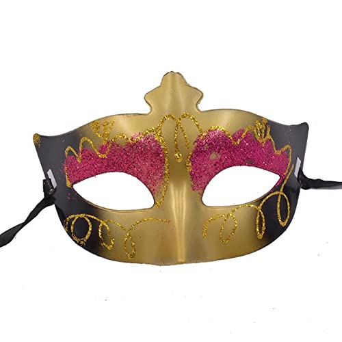 MYDVDHDV Bemalt mit Lidschatten Wimpern Prom Cosplay Maske Halloween Show Party Cosplay Maske Horror Kopfbedeckung für Halloween Karneval Kostüm Party Requisiten von MYDVDHDV