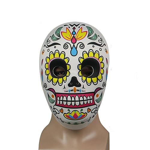 MYDVDHDV-Cosplay Kostüm Maske Mexikanische Druckmaske Halloween Tag der Toten Horror Geist Gesichtsmaske Bar Performance Requisiten MYDVDHDV-Cosplay Kostüm Maske Mexikanische Druckmaske Halloween Tag der Toten Horror Geist Gesichtsmaske Bar Performance Requisiten von MYDVDHDV