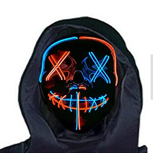 MYDVDHDV El Glowing Mask Halloween Funny Horror Flash Props von MYDVDHDV