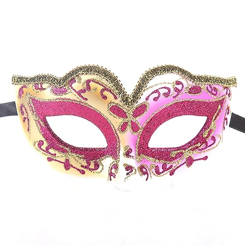 MYDVDHDV Halbgesicht Venedig Maske Horror Kopfbedeckung für Halloween Karneval Kostüm Party Requisiten von MYDVDHDV