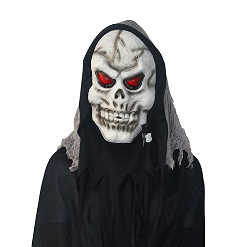 MYDVDHDV Halloween Ostern Cosplay Maske Rotes Auge Dämon Geist Schritt Schädel Cosplay Maske Horror Kopfbedeckung für Halloween Karneval Kostüm Party Requisiten MYDVDHDV Halloween Ostern Cosplay Maske Rotes Auge Dämon Geist Schritt Schädel Cosplay Maske Horror Kopfbedeckung für Halloween Karneval Kostüm Party Requisiten von MYDVDHDV