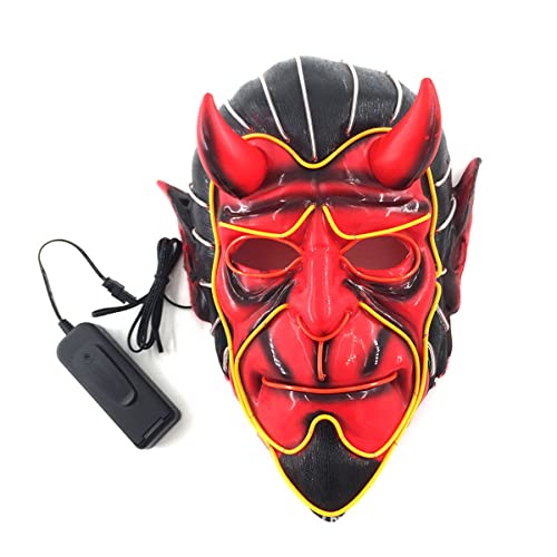 MYDVDHDV Hellsboys Gesicht Glühende Cosplay Maske Jazz Gentleman Cosplay Leuchtende Requisiten Halloween El Glowing Cosplay Maske Horror Kopfbedeckung für Halloween Karneval Kostüm Party Requisiten MYDVDHDV Hellsboys Gesicht Glühende Cosplay Maske Jazz Gentleman Cosplay Leuchtende Requisiten Halloween El Glowing Cosplay Maske Horror Kopfbedeckung für Halloween Karneval Kostüm Party Requisiten von MYDVDHDV