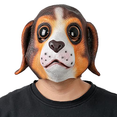 MYDVDHDV Hunde Cosplay Maske Kopfbedeckung Cosplay Kopfbedeckung Requisiten Maske Horror Kopfbedeckung für Halloween Karneval Kostüm Party Requisiten von MYDVDHDV