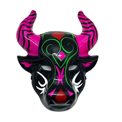 MYDVDHDV-Hworks Bull Mask Plastic Full Face Mask Cosplay Costume Props for Halloween Party von MYDVDHDV