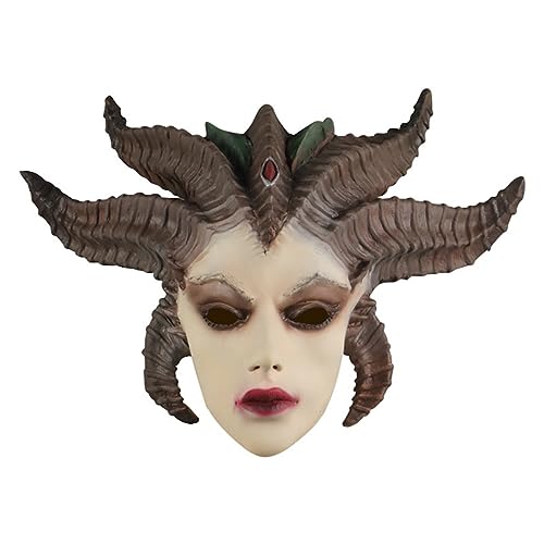 MYDVDHDV-Hworks Cosplay Kostüm Maske Diablo Maske Kopfbedeckung Nephalem Lilith Halloween Full Face Performance von MYDVDHDV