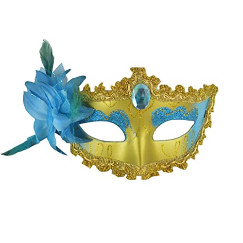 MYDVDHDV-Hworks Feder Party Maske Halloween Cosplay Prop Venedig Half Face Cover von MYDVDHDV