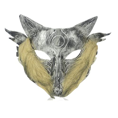 MYDVDHDV-Hworks Japenese Ninja Wolf Mask Knight Full Face Cover Halloween Cosplay Prop von MYDVDHDV
