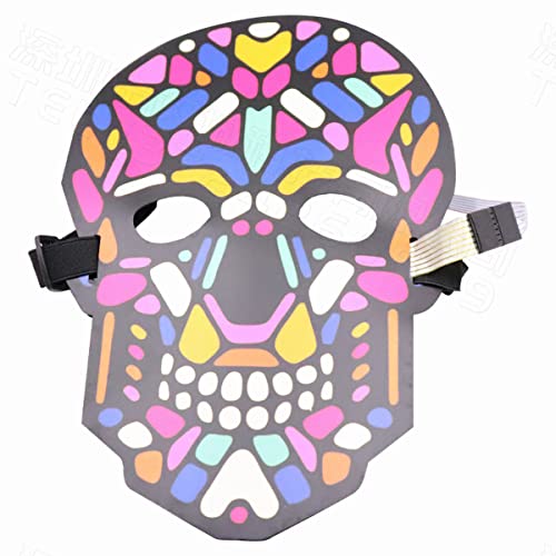 MYDVDHDV-Hworks Leuchtende Party Maske Sound Control Maske Cosplay Kostüm Requisiten für Halloween Urlaub von MYDVDHDV