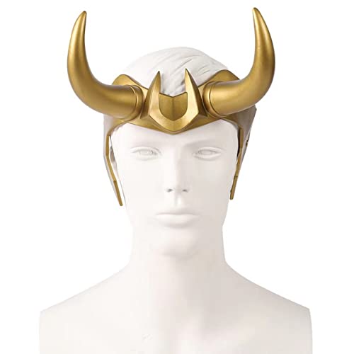 MYDVDHDV-Hworks Loki Mask Resin PVC Half Face Mask Cosplay Costume Props for Halloween Party von MYDVDHDV