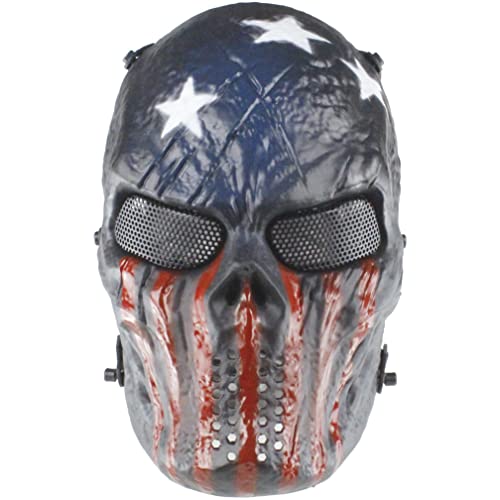 MYDVDHDV-Hworks Maske Scary Skull Vollgesichtsmaske Kostüm Spielen Gesichtsabdeckung für Halloween von MYDVDHDV