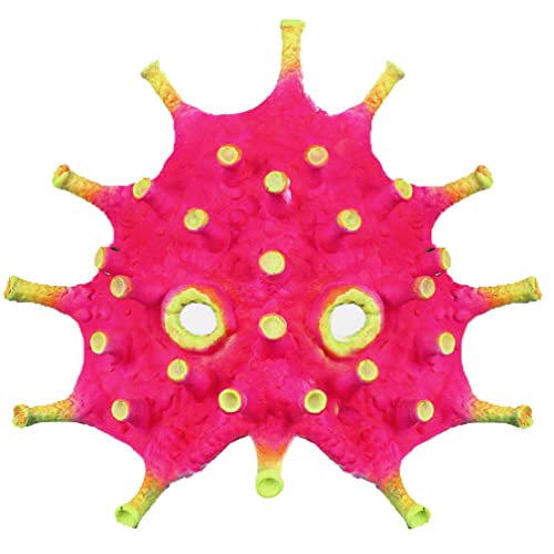 MYDVDHDV-Hworks Pink Mask Party Half Face Cover Anti Epidemic Halloween Cosplay Prop von MYDVDHDV