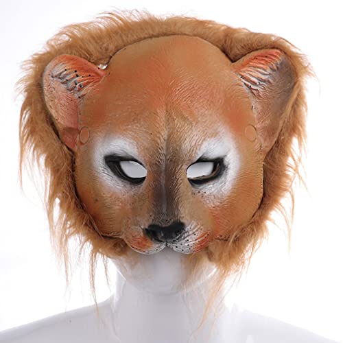 MYDVDHDV-Hworks Plüsch Leopard Maske Party Half Face Cover Halloween Cosplay Prop von MYDVDHDV