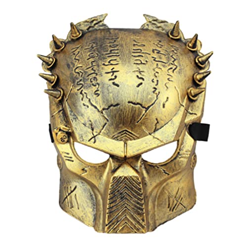 MYDVDHDV-Hworks Predator Skeleton Mask Plastic Overhead Mask Cosplay Face Cover for Halloween Party von MYDVDHDV