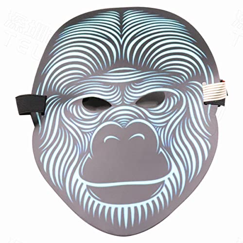 MYDVDHDV-Hworks Sound Control Maske Leuchtende Affe Maske Cosplay Kostüm Requisiten für Halloween Party von MYDVDHDV