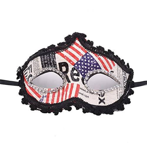 MYDVDHDV Leder Wrap Cosplay Maske Amerikanische Flagge Halloween Show Cosplay Maske Horror Kopfbedeckung für Halloween Karneval Kostüm Party Requisiten MYDVDHDV Leder Wrap Cosplay Maske Amerikanische Flagge Halloween Show Cosplay Maske Horror Kopfbedeckung für Halloween Karneval Kostüm Party Requisiten von MYDVDHDV
