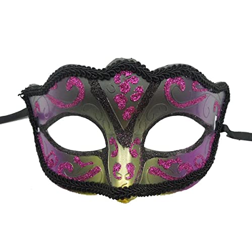 MYDVDHDV Maskerade Half Face Fox Cosplay Maske Exquisite Spitze Performance Requisiten Maske Horror Kopfbedeckung für Halloween Karneval Kostüm Party Requisiten von MYDVDHDV