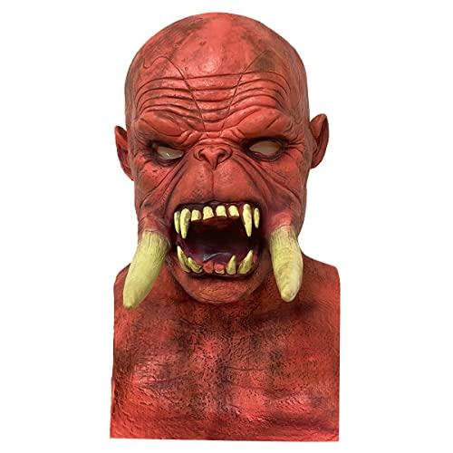 MYDVDHDV Menschliche Cosplay Maske Kopfbedeckung Halloween Horror Cosplay Maske Horror Kopfbedeckung für Halloween Karneval Kostüm Party Requisiten von MYDVDHDV