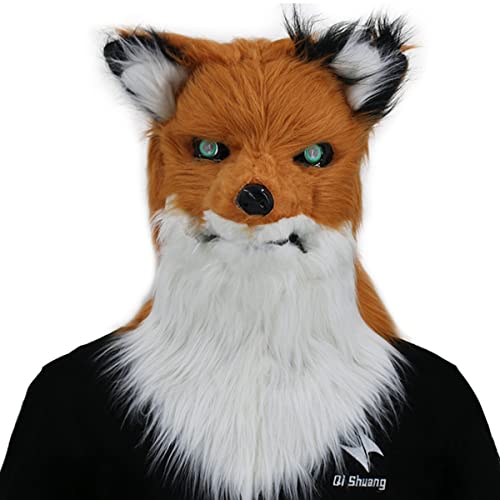 Open Mouth Tier Lustige Kopfbedeckung Cosplay Maske Maskerade Blutige Kaninchen Kopfbedeckung Halloween Party Spoof Requisiten Maske Horror Kopfbedeckung für Halloween Karneval Kostüm Party Requisiten von MYDVDHDV
