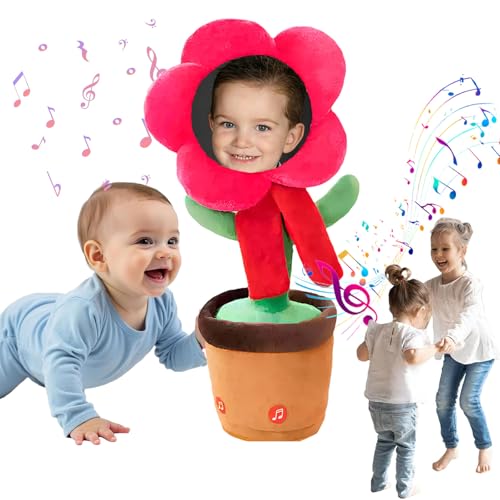 MYDYYO Tanzende Blume mit Individuellem Gesicht,Individuelles Tanzendes Sprechendes Sonnen Blumen Spielzeug,Wiederholt,was Sie Sagen, Verbinden Sie Bluetooth,um Musik Abzuspielen MYDYYO Tanzende Blume mit Individuellem Gesicht,Individuelles Tanzendes Sprechendes Sonnen Blumen Spielzeug,Wiederholt,was Sie Sagen, Verbinden Sie Bluetooth,um Musik Abzuspielen von MYDYYO